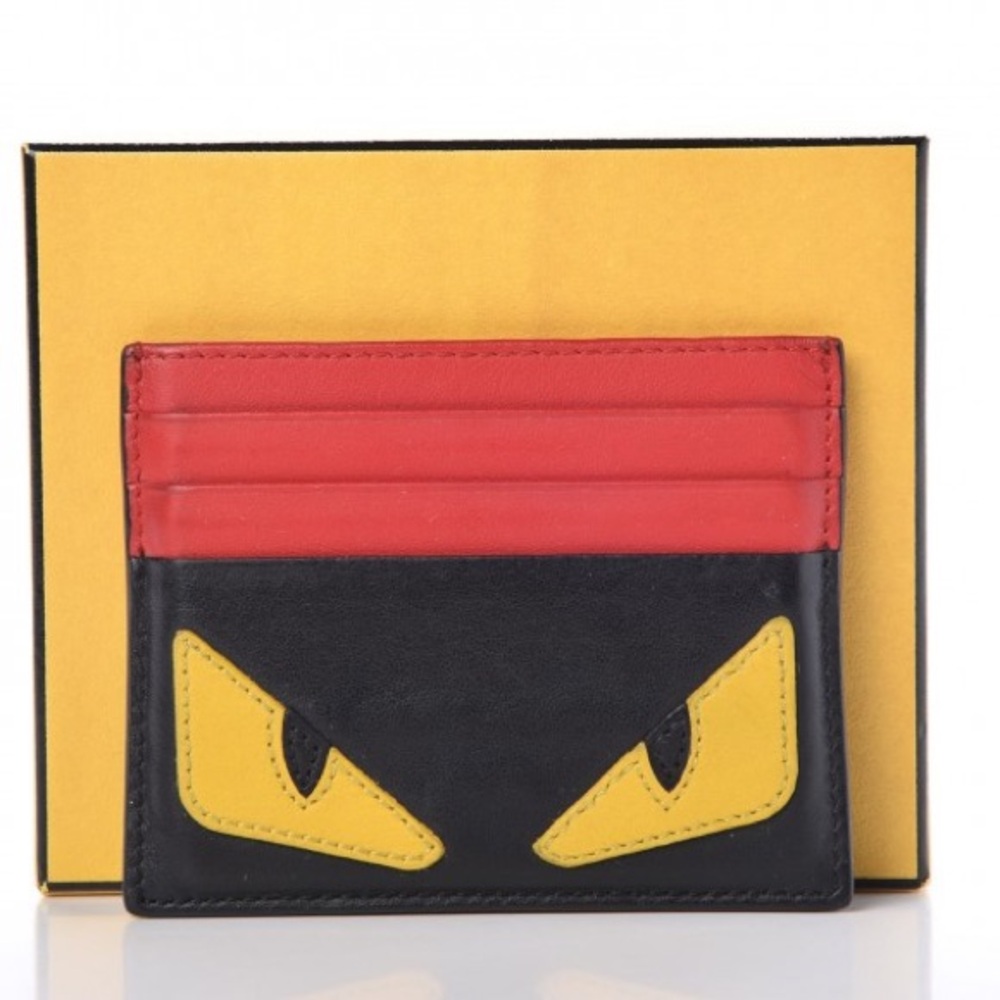Fendi Bug Eyes Leather Card Holder
Wallet